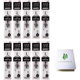 uni-ball one (F) 0.38mm Black Ink 10 Refills (UMR38S.24), Can be Clearly written Gel Ink with Sticky Notes