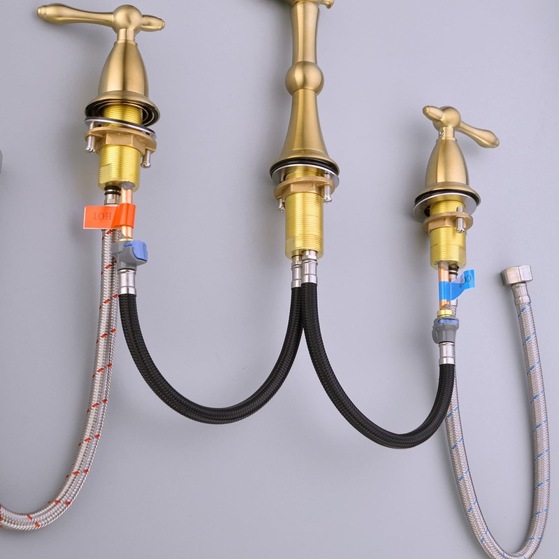 TRUSTMI Quick Connect Water Supply Hose, 24-inch Widespread Bathroom Faucet