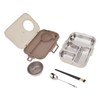 Stainless Steel Lunch Box with Soup Bowl Spoon Chopsticks Beige