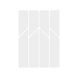 Riesel Design - Reflective Frame - Reflective Stickers for your bicycle frame - Safety in the Dark, white