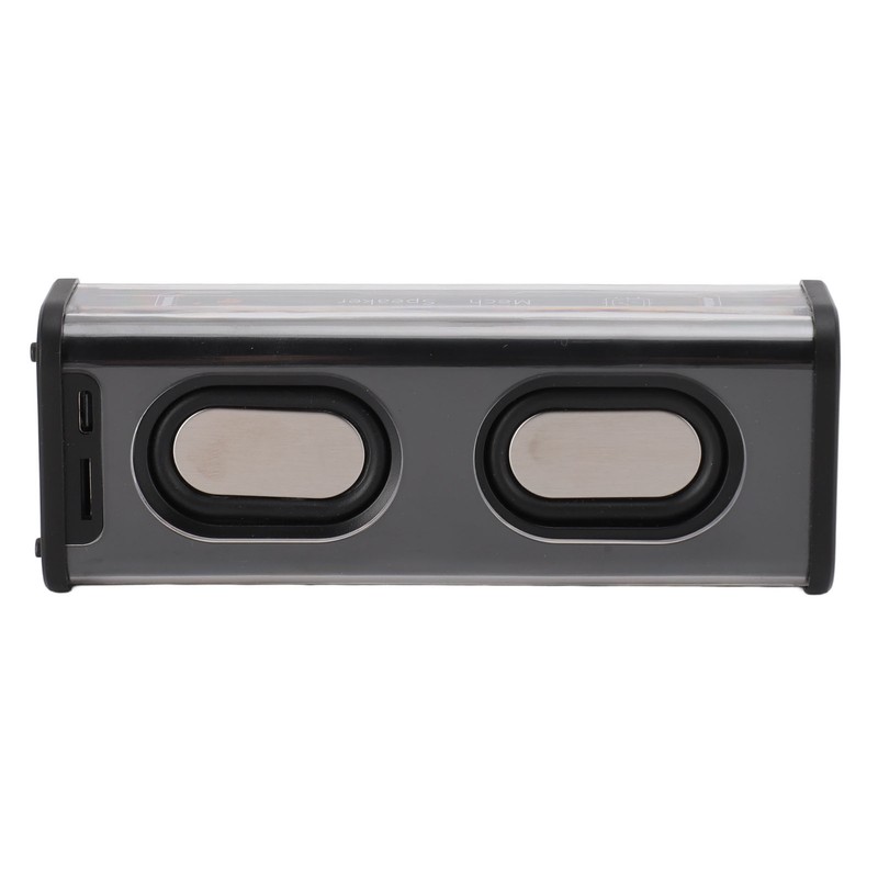 Transparent Bluetooth Speaker 2x5W Subwoofer Portable Wireless Bluetooth 5.3 Speakers