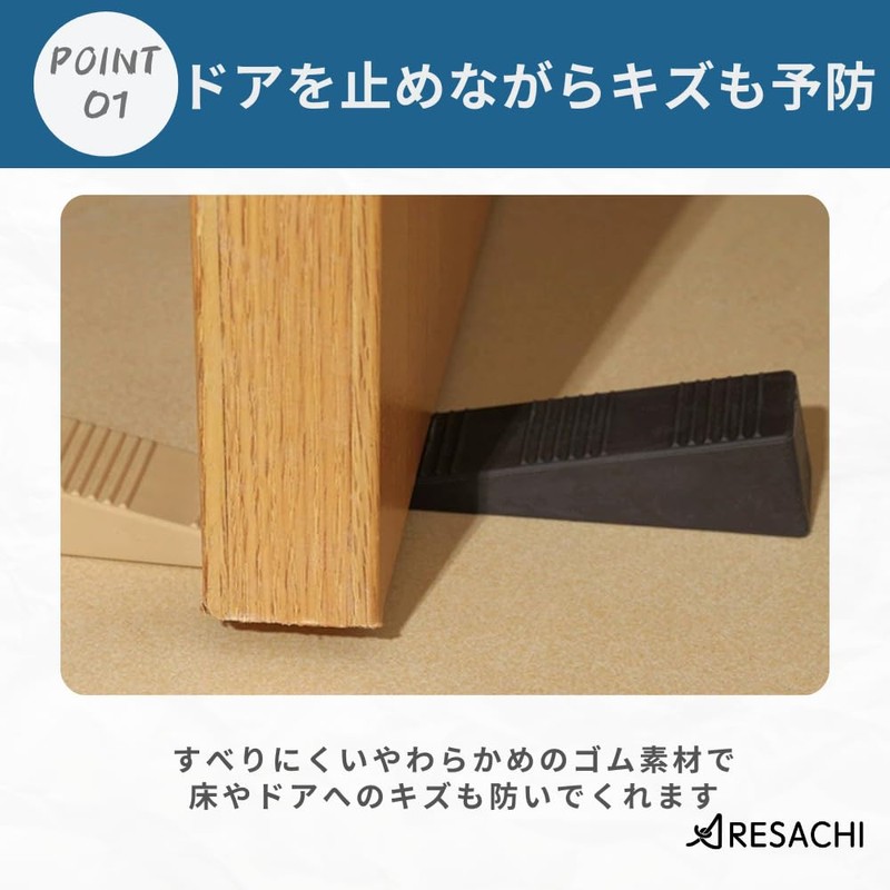 ARESACHI Door Stopper Rubber Stopper Door Stop Entrance Door 4pcs