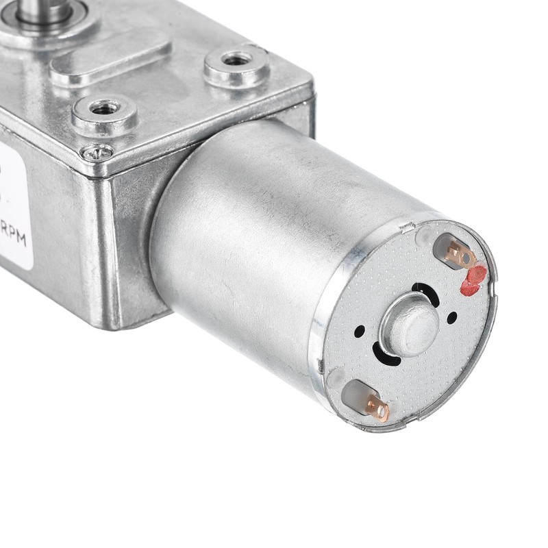 sourcing map DC 12V 3RPM Worm Geared Motor 6mm D