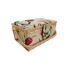 Small Sewing Box Fabric Covered Sewing Box with Compartments Sewing