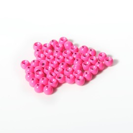 ANGLER DREAM 50 PCS Tungsten Beads Nymph Head Ball Fly Tying Beads Fly Tying Materials Six Colorful Colors 2.0MM-3.5MM