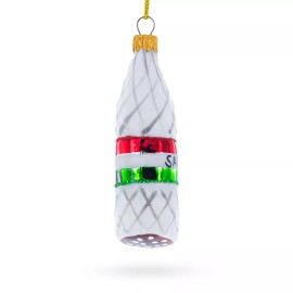 BESTPYSANKY Hard Salami Mini Glass Christmas Ornament