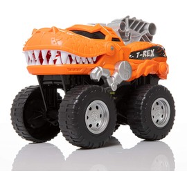 Dazmers Dino Monster Truck - Exciting Motorized T-Rex Toy for Kids 3+ Years, Roars and Lights Up - Durable, Battery-Operated Dinosaur Truck for Endless Fun and Play - Made from Durable Materials