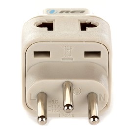OREI US to Switzerland Plug Adapter -Switzerland Travel Adapter - Type J - Universal 2 in 1 - CE Certified - RoHS Compliant - Beige (DB-11A)