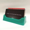 MisterPlexi 2 Pack Acrylic Business Card Holder - Teal/Green (Styrene)