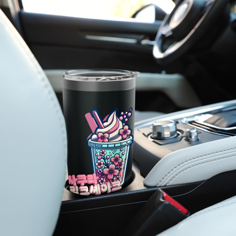 Sakura Milkshake - Cute aesthetic Korean Style drink Stainless Steel