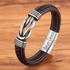 To My Man, Infinity Leather Bracelet Husband Gifts from WifeI