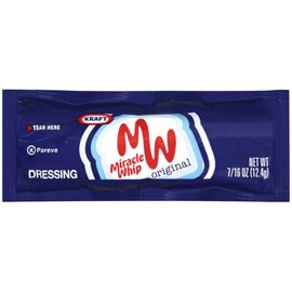 Kraft Miracle whip Single Serve (12.4g Packets, Pack of 200)