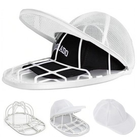 Cap Washer, Hat, Washing Net, Cap, Washer, Dishwasher, Baseball Cap Washer, Machine Washer, Machine Washable, Prevents Shape Shape, Prevents Cracking, Lightweight, For Home and Home Use (White)