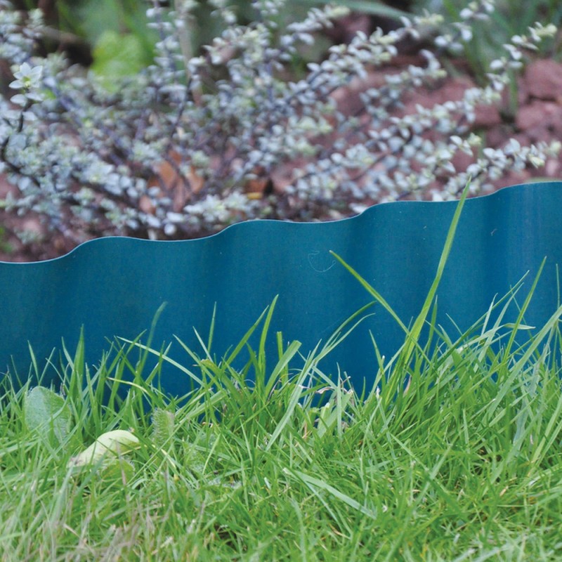 Garden Lawn Edging Green Plastic Wave Landscape Edging Flower Bed