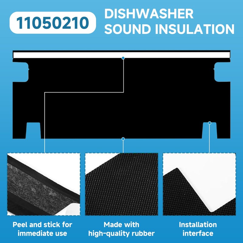 11050210 Dishwasher Sound Insulation Compatible with Bosch Thermador & Gaggenau