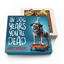 CoolGiftBox Pug Dog Mom Gifts for Women, Dog Lovers Presents, Unique Funny Gag Birthday Gifts for Dad, Grandpa, Old Man