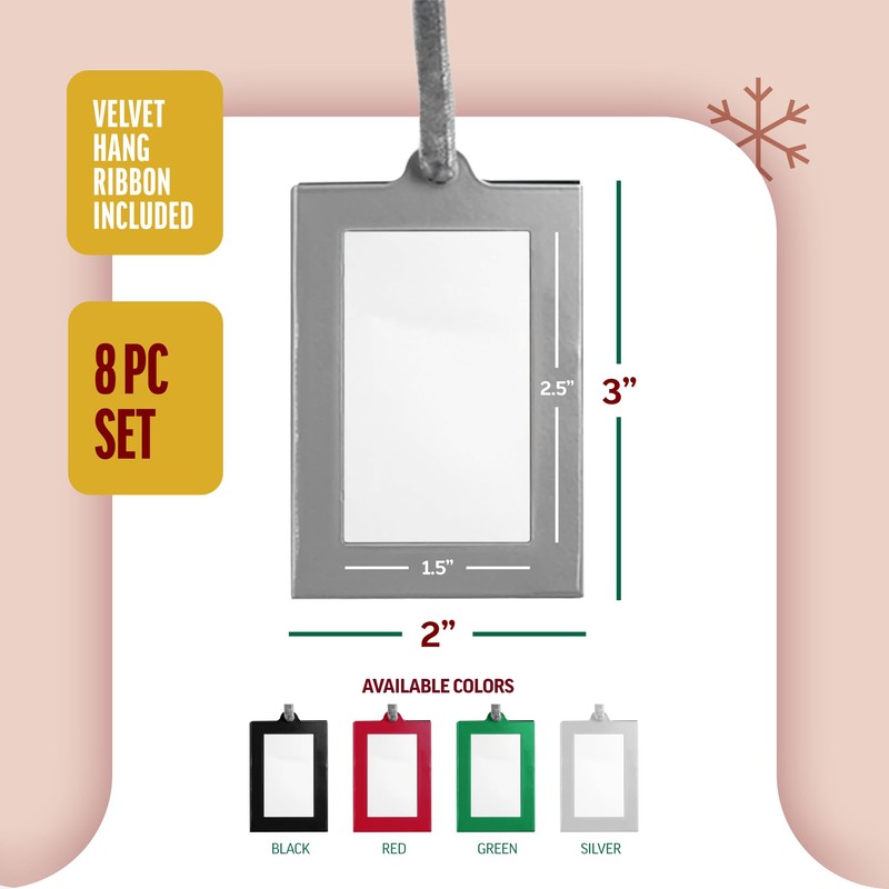 Klikel Picture Frames Ornament - Silver Small Hanging Picture Frames