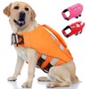 Queenmore Dog Life Jacket,Life Vest for Large Medium Small Dogs,Adjustable