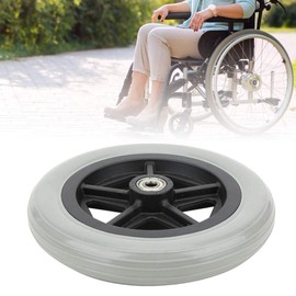 7 Inch Wheelchair Front Wheels Wheelchair Front Casters Wheelchair Replacement Wheels Anti Slip Rubber Wheels for Wheelchairs Rollators Walkers