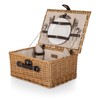 PICNIC TIME Classic Picnic Basket for 2, Romantic English-Style Wooden