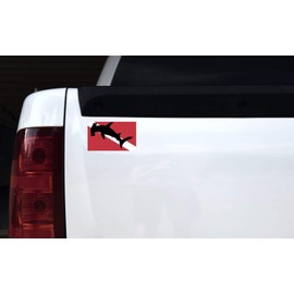 StickerTalk Hammerhead Shark Diver Down Flag Magnet, 5 inches by 3 inches