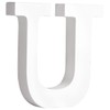 Rayher MDF letter U, white, 11 x 11 cm, thickness