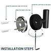 SOCONT Towel Hooks for Bathrooms Wall Mount, 6 Pack Matte