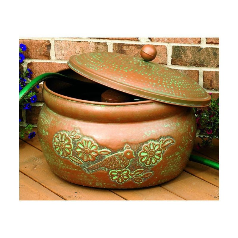 Gilbert &amp; Bennett metal 150 ft. bird motif hose holder