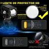 2 Faros Luces Led Auxiliares 4 Modos Lupa Para Moto