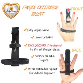 BodyMoves Finger splint plus extension splint plus hot and cold finger gel pack