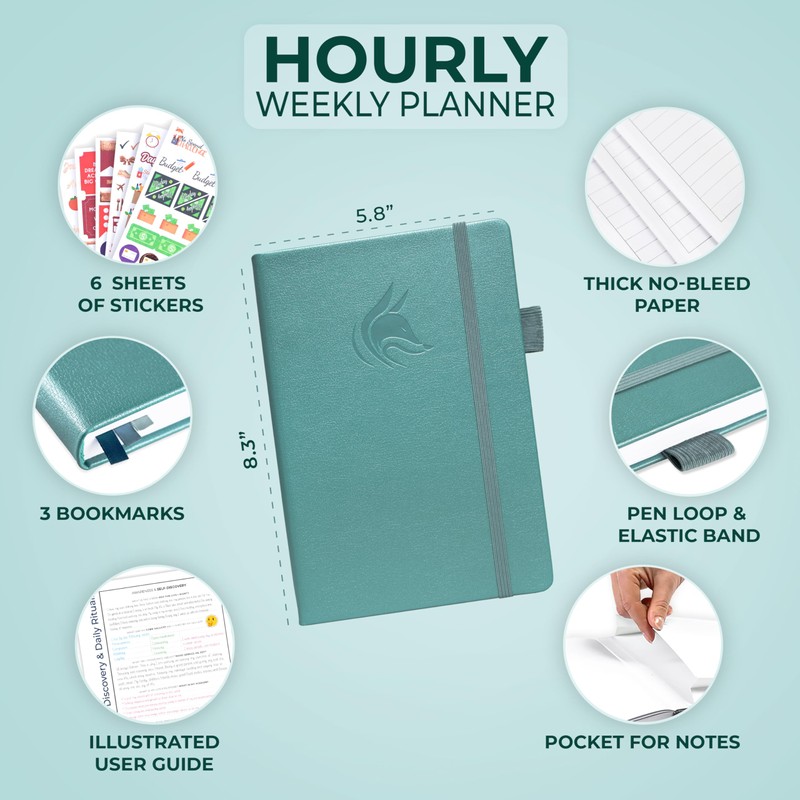 Clever Fox Planner Schedule – Undated Weekly & Monthly Life