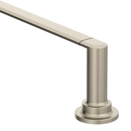Moen Greenfield Brushed Nickel Towel Bar, Wall Mounted Bathroom Towel Rod, YB1724BN