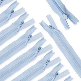 Renashed 45pcs 21.5 Inch Nylon Invisible Zippers for Tailor Sewer Sewing Craft Crafter's Special (Light Blue)