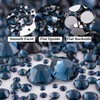 Nail Rhinestones 4520PCS 1.5-6mm Colorful Black Blue Round Flatback Crystal