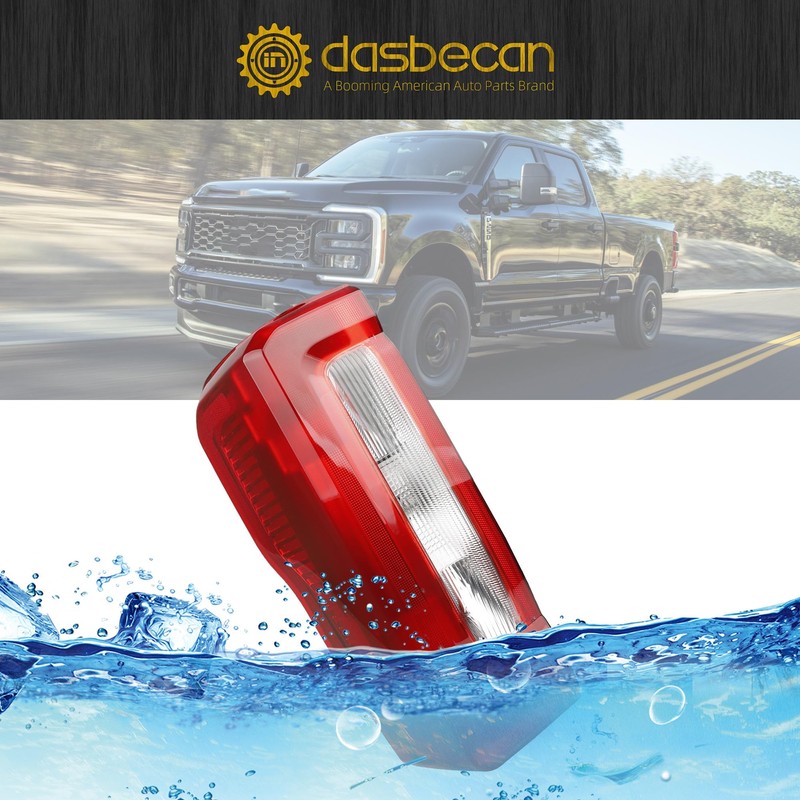Dasbecan Tail Light Assembly Halogen Type Compatible With 2023-2026 Ford