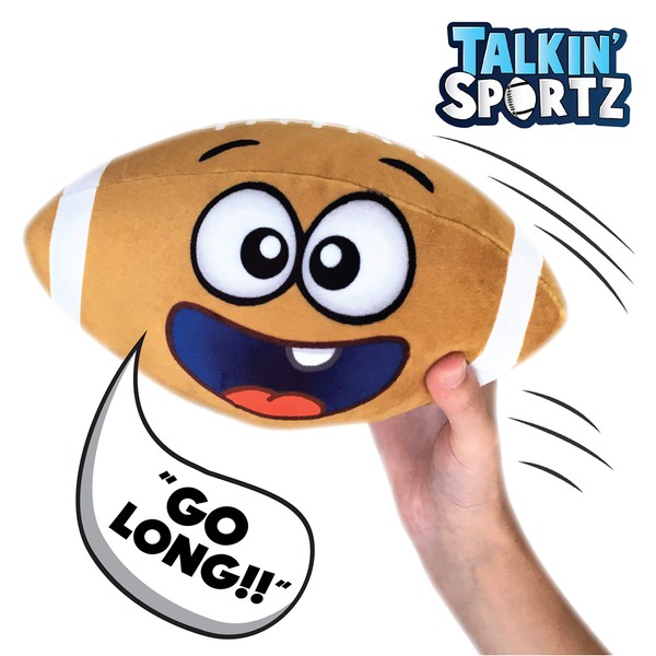 Move2Play Talkin' Sports, Hilariously Interactive Toy Football with Music & Sound FX, Toy for 3+ Year Old Boys