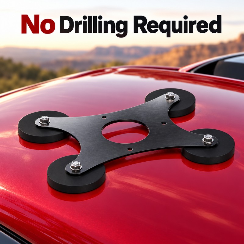 Magnetic Mount for Starlink Mini Vehicle Roof Installation - Compact