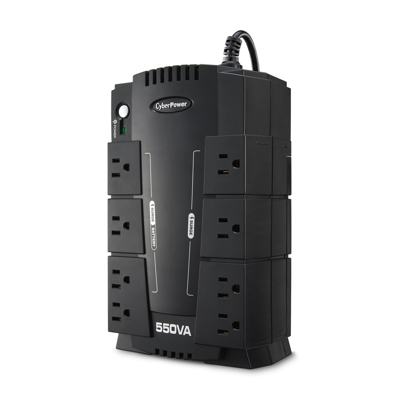 CyberPower CP550SLG Standby UPS Battery Backup and Surge Protector, 550VA/330W,