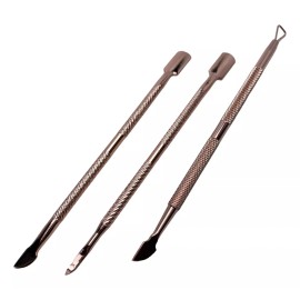 ZEIRY Kit Empujador Cutículas Rose Gold Para Manicure 3 Pzs