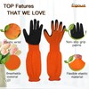 egowz Long Sleeve Gardening Gloves, Multipurpose Heavy Duty Outdoor and