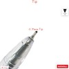 NATARAJ - 10 Gelix Gel BLACK Pens 0.7mm Fine Tip