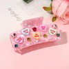 Valentine’s Day Hair Claw Clips for Women, Large Conversation Heart