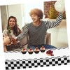 WHAMVOX 2pcs Gingham Racing Tablecloth Rectangular Checkered Table Cover Elegant
