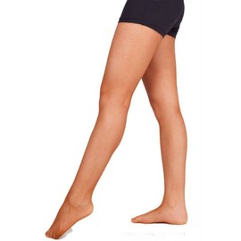 Micopuera Fishnet Tights for Ballroom Dance, Set of 2 Pairs with Crotch Cloth, Stretch, brown (mocha)