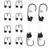 PDETVEO 10PCS 2 Inch Mini Bungee Cords with Hooks, White
