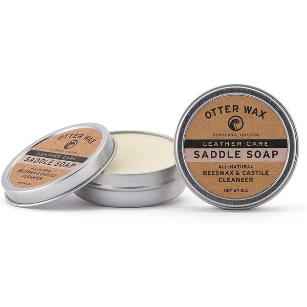 Otter Wax Saddle Soap | 2oz | All-Natural Leather Cleaner | Made in USA
