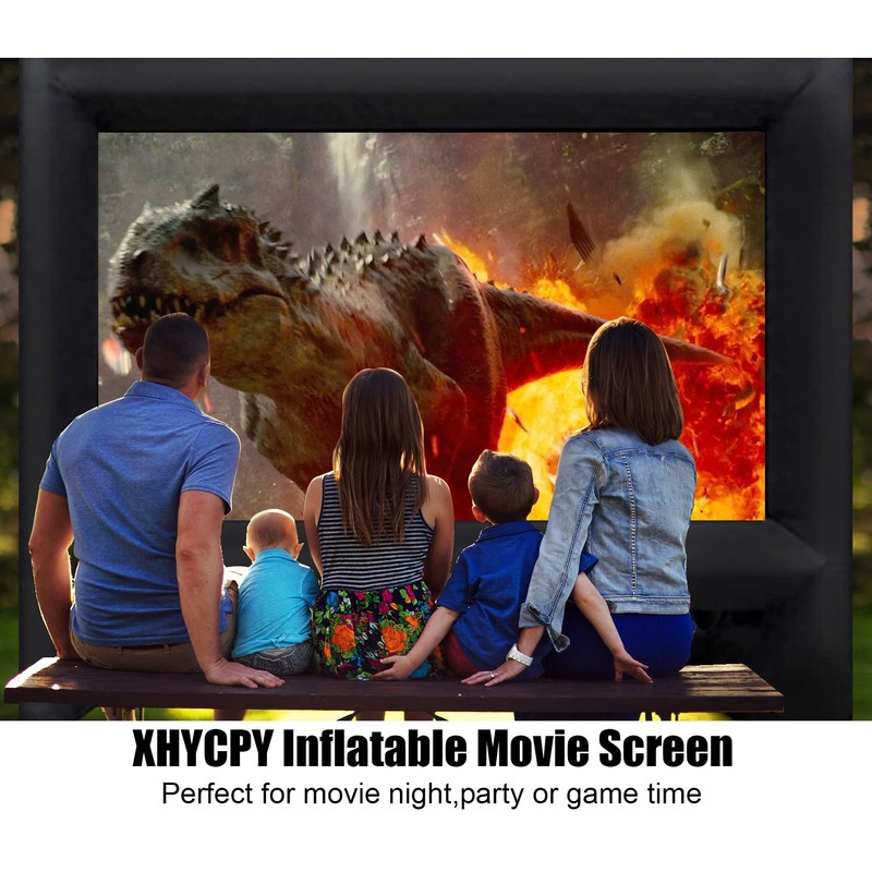 XHYCPY 16ft Inflatable Movie Screen Outdoor Projector Screen with Air