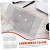 TEHAUX 12 File Pockets Clear Bag with Snap Buttons for
