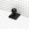 Plum Fittings 3" x 3" Square Black Aluminum Ball Post