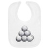 Azeeda 'Golf Ball Pile' Soft Cotton Baby Bib (BI00059503)